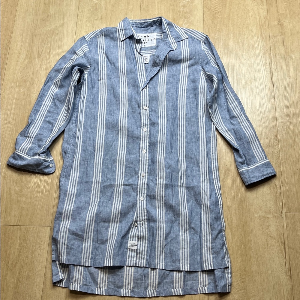Frank & Eileen Hunter Classic Linen Shirtdress small - Picture 4 of 9
